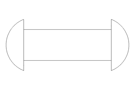 Round head rivet DIN 660 2x10 A2