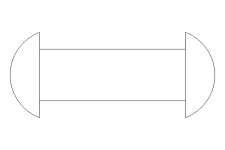 Halbrundniet DIN 660 2x10 A2