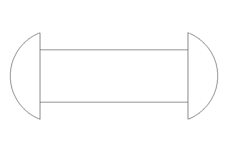 Halbrundniet DIN 660 2x10 A2