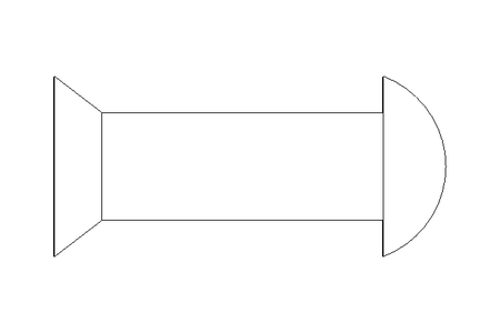 Rivetto a testa svasata DIN 661 3x14 Al