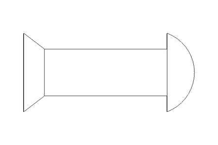 Rivetto a testa svasata DIN 661 3x14 Al