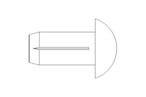 Grooved drive stud ISO8746 4x8 A2