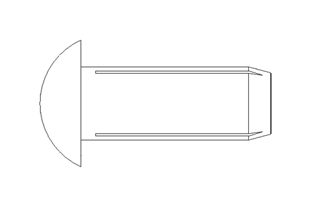 Grooved drive stud ISO8746 2.3x6 Al