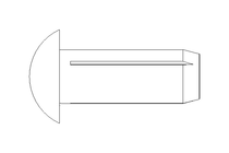 Grooved drive stud ISO8746 2.3x6 Al