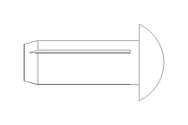 Grooved drive stud ISO8746 2.3x6 Al