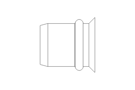 Tuerca remachable ciega M8x11x16 A4