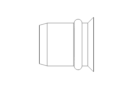 Tuerca remachable ciega M8x11x16 A4