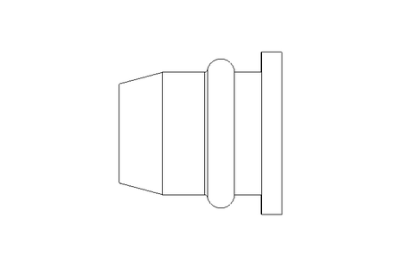 Blind rivet nut M6x9x15.5 AL