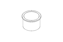 Plain bearing bush V 50x56x62x40x3