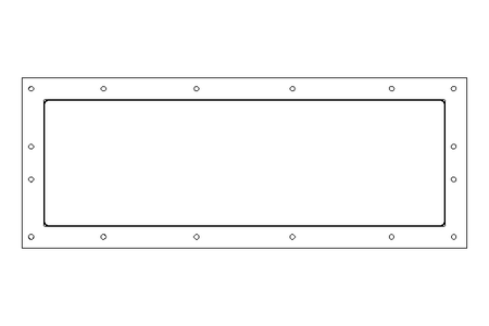 Square bellows L=810 LA= BA=