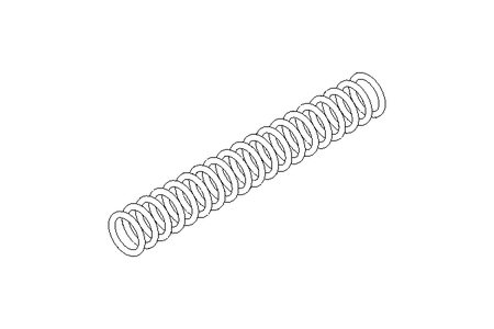 Pressure spring D1=7.1 D2=5.5 L=48 22.2N