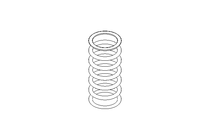 Pressure spring D1=4.5 D2=3.5 L=10 8.87N