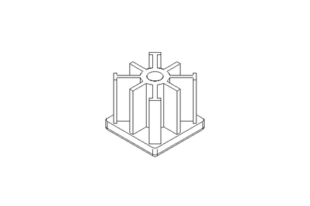 Gewindezapfen M16 für 4kt.-Rohr D60