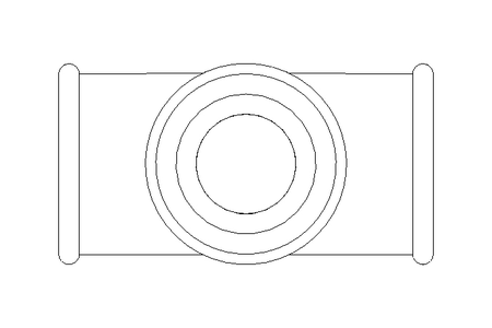 T-Stück B1 1/2" TG-Zn DIN EN 10242