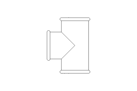 T-Stück B1 1/2" TG-Zn DIN EN 10242