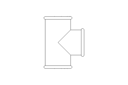 T-Stück B1 1/2" TG-Zn DIN EN 10242