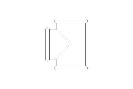 T-Stück B1 1 1/2" TG DIN EN 10242