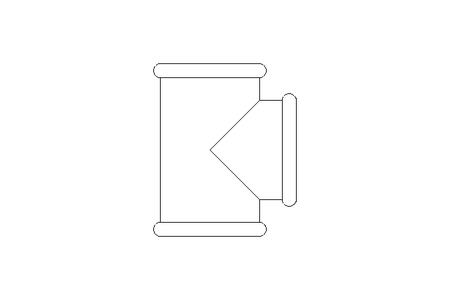 T-Stück B1 1 1/2" TG DIN EN 10242