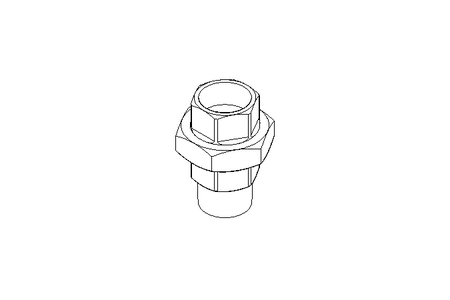 Threaded connector U2 R1"&Rp1" GJM-Zn-Zn