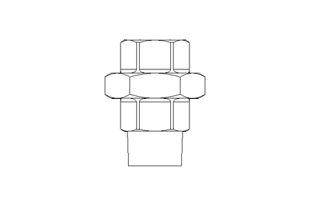 Threaded connector U2 R1"&Rp1" GJM-Zn-Zn