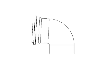 Bogen 87 Grad NW100 HTB 10505