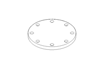 Flange cego 6" PN16 ASTM A105 DIN 2633