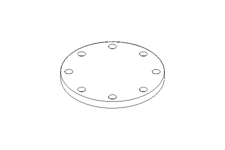 Flange cego 6" PN16 ASTM A105 DIN 2633