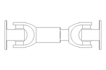 Universal joint shaft D=58 L1=190 L2=215