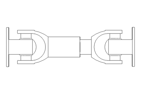 Universal joint shaft D=58 L1=190 L2=215