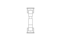 Universal joint shaft D=58 L1=190 L2=215