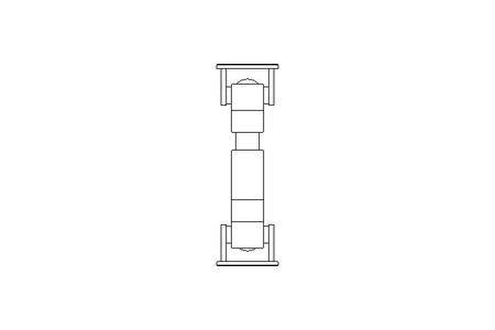 Universal joint shaft D=58 L1=190 L2=215