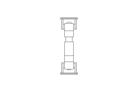 Universal joint shaft D=58 L1=190 L2=215