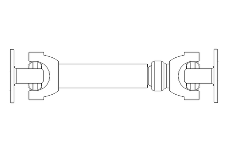 Universal joint shaft D=90 L1=350 L2=465