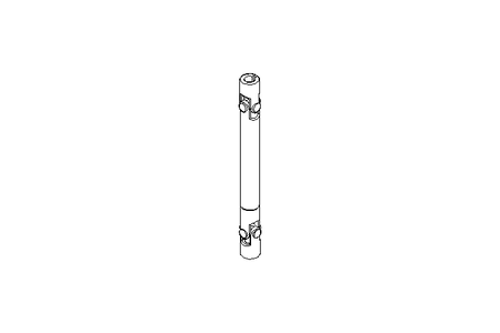 Universal joint shaft D=20 L1=224 L2=294