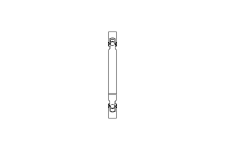 Universal joint shaft D=20 L1=224 L2=294