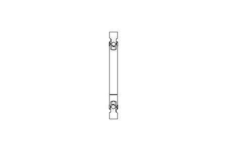 Universal joint shaft D=20 L1=224 L2=294