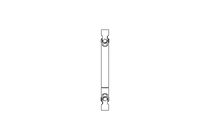 Universal joint shaft D=20 L1=224 L2=294