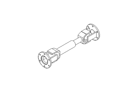 Universal joint shaft D=75 L1=300 L2=355