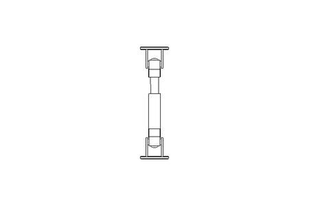 Universal joint shaft D=75 L1=300 L2=355