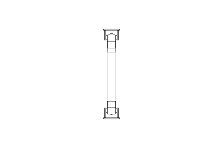 Universal joint shaft D=58 L1=310 L2=390