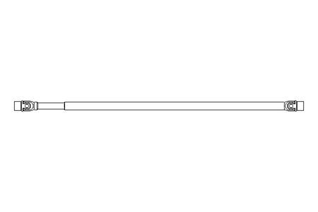 Universal joint shaft D=32 L1=1250 L2=