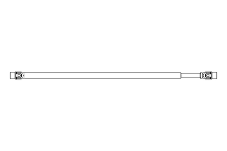 Universal joint shaft D=32 L1=1250 L2=