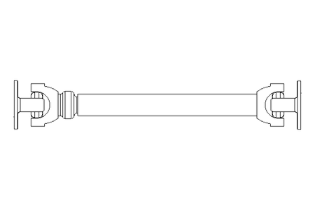 Universal joint shaft D=90 L1=535 L2=780