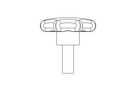 STAR KNOB        ST50  M10X25 A2