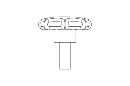 STAR KNOB        ST50  M10X25 A2