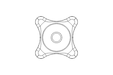 Star knob screw SK20 M4x15 A2