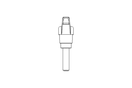 Clamping lever K adjustable M8x30