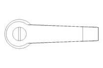 LEVIER SERRAGE  M 6X 42   NOIR