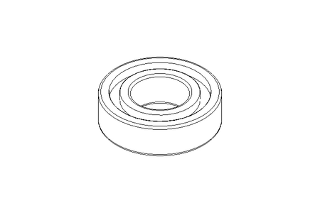 Deep groove ball bearing 6205 2RS 25x52