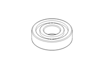 Deep groove ball bearing 6305 2RS 25x62